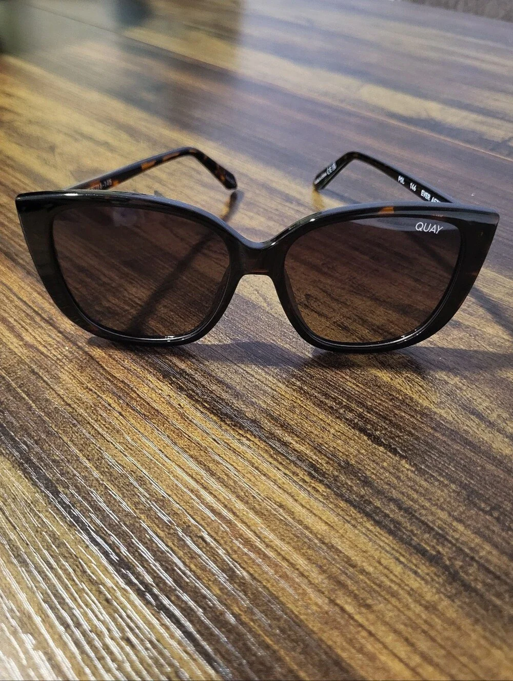 Quay Australia Women's Black Cat-Eye Sunglasses